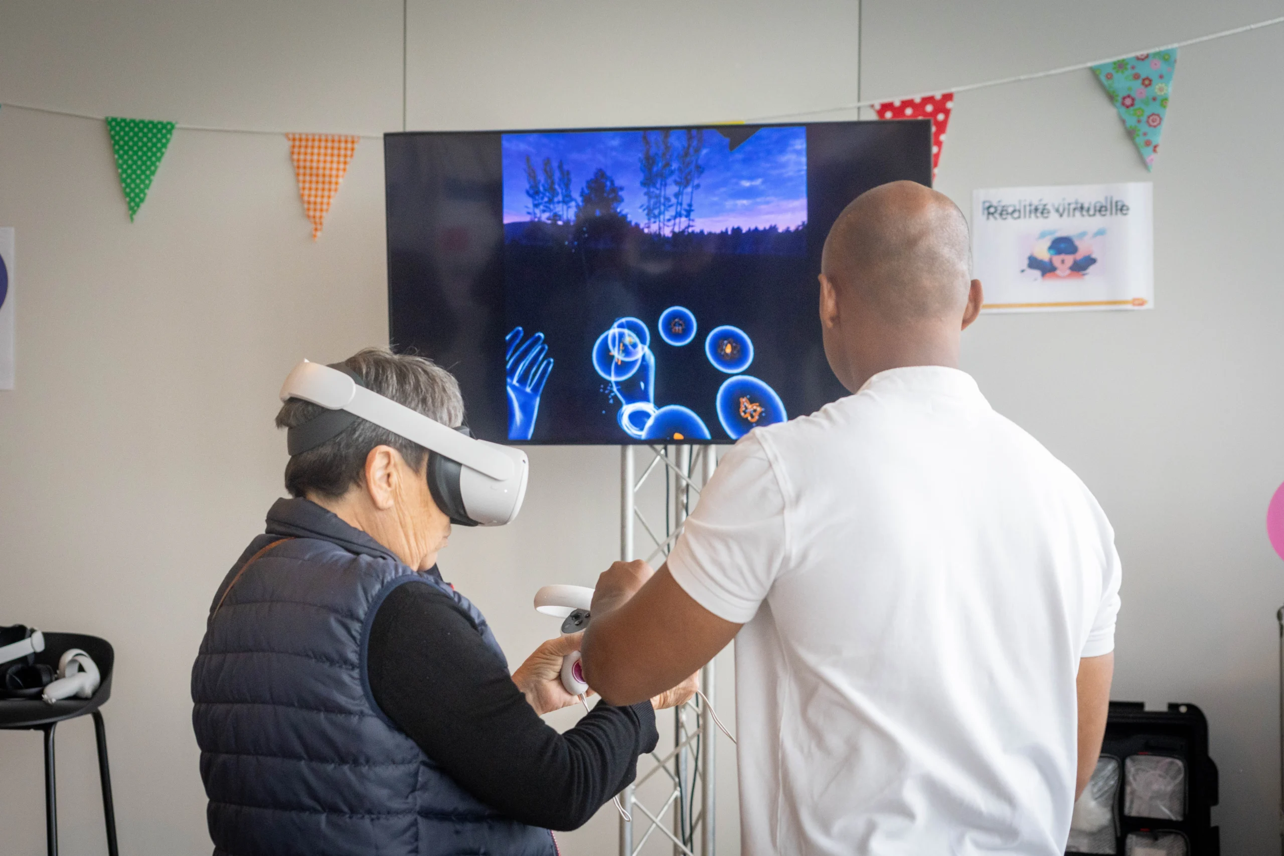 Session express VR réalité virtuelle Montréal participants 5 à 7 animation légère · INNOV'events