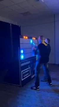 Photo booth ski simulator Laval corporate evening Chomedey · INNOV'events