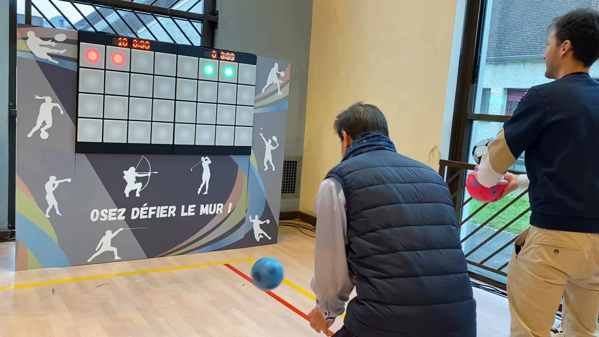 Soccer simulator Laval giant screen leaderboard participants · INNOV'events