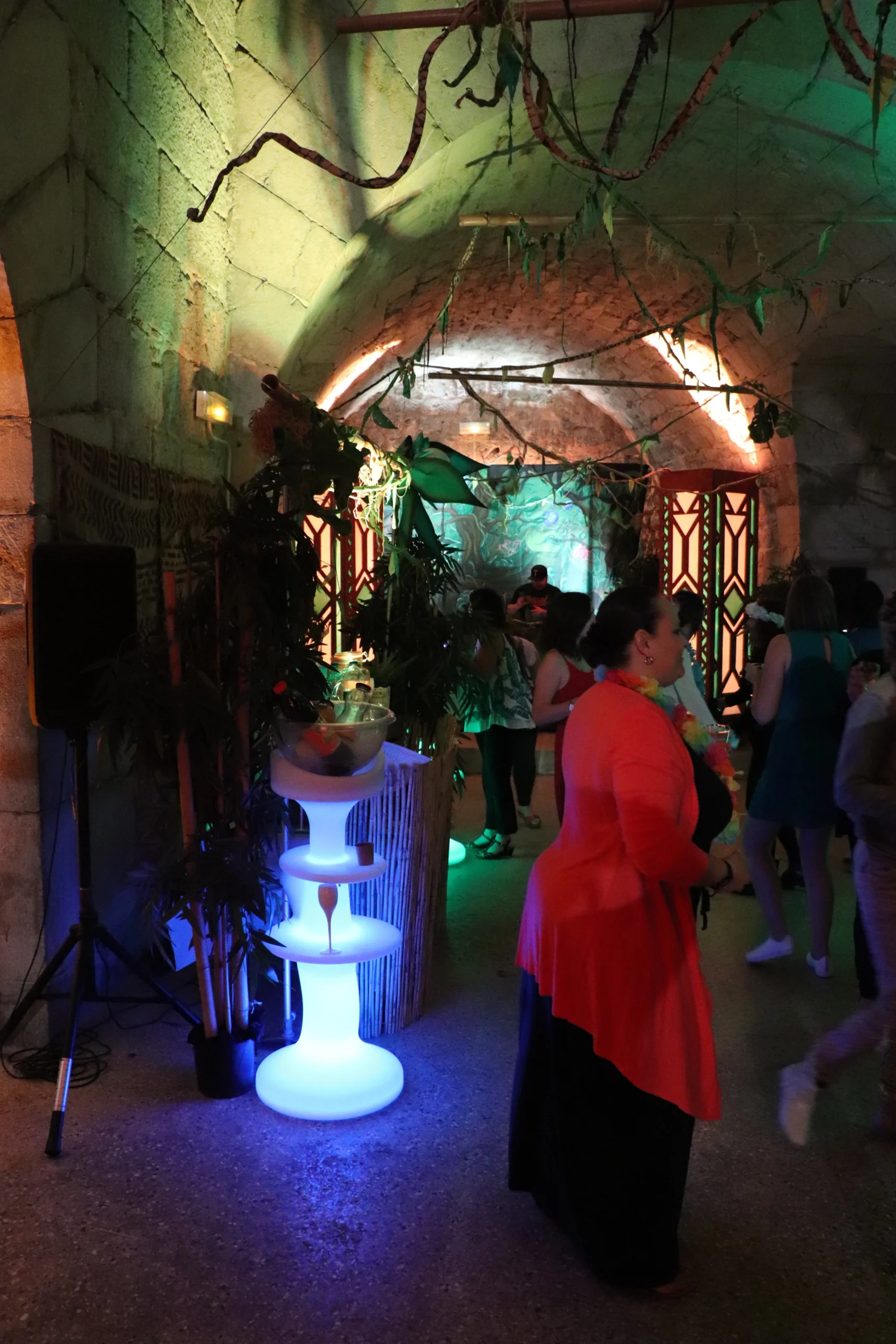 Luminous podiums LED furniture Montreal, gala in the Mile End · INNOV'events
