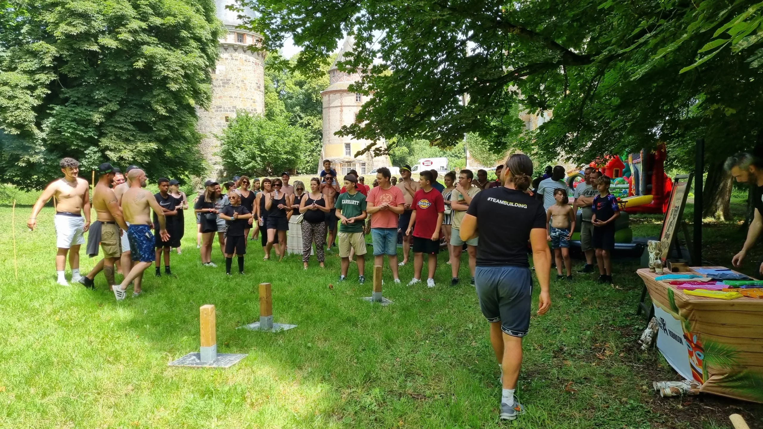 Olympiades gonflables Trois-Rivières ateliers en rotation journée d'équipe · INNOV'events