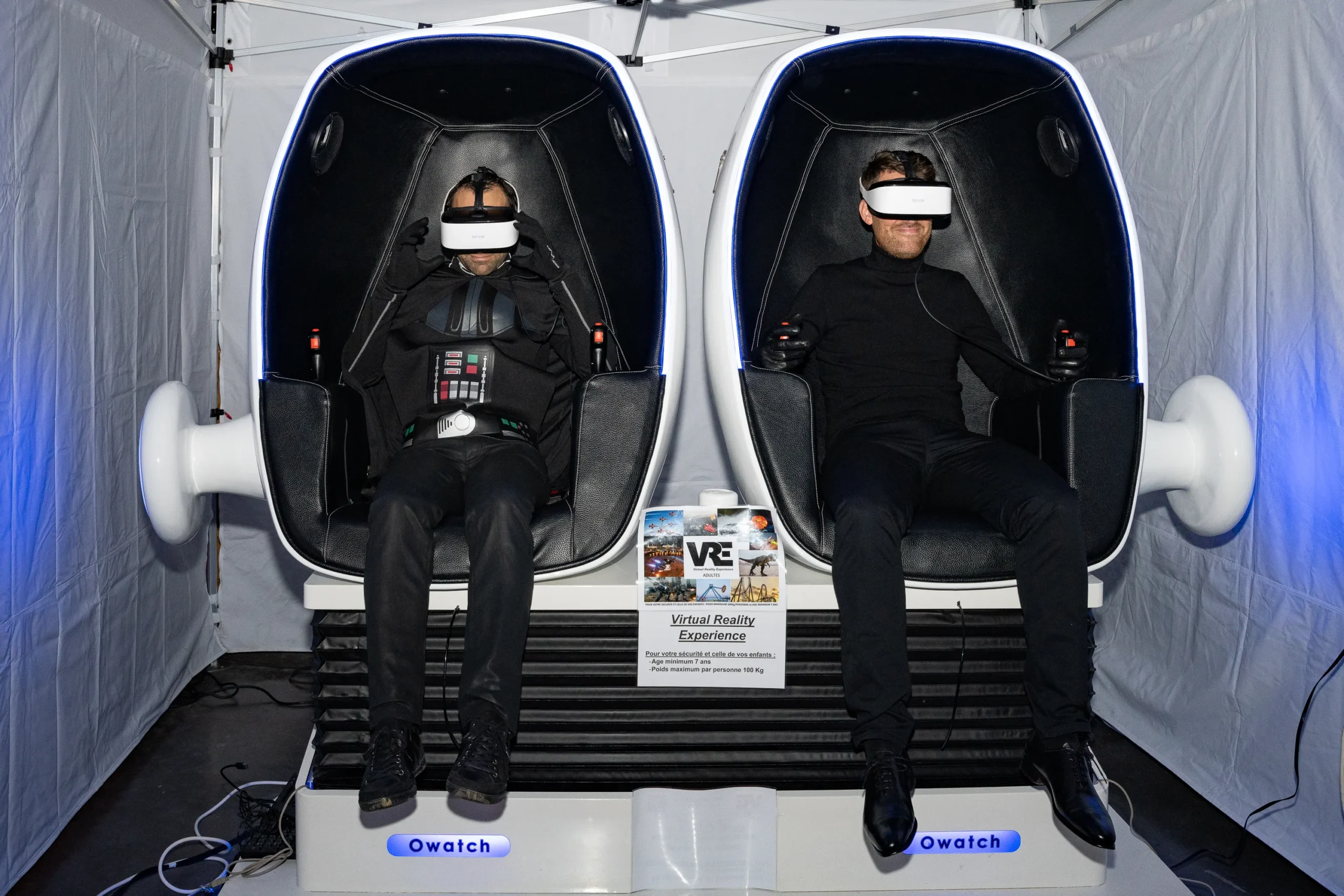 Équipe corporative Québec expérience VR immersive intérieur Château Frontenac · INNOV'events organisation d'événements