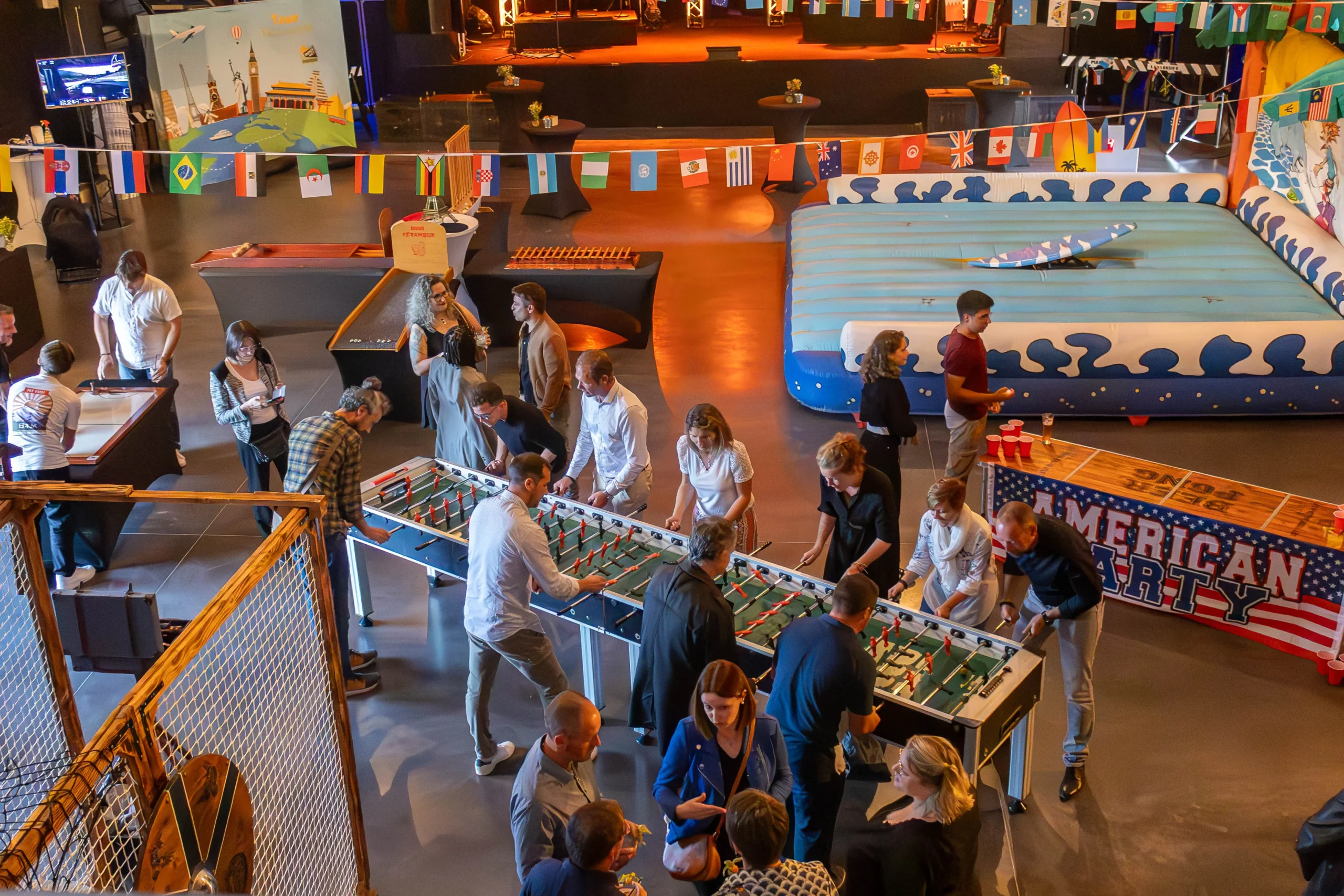 Mini CODIR format foosball build Laval · INNOV'events