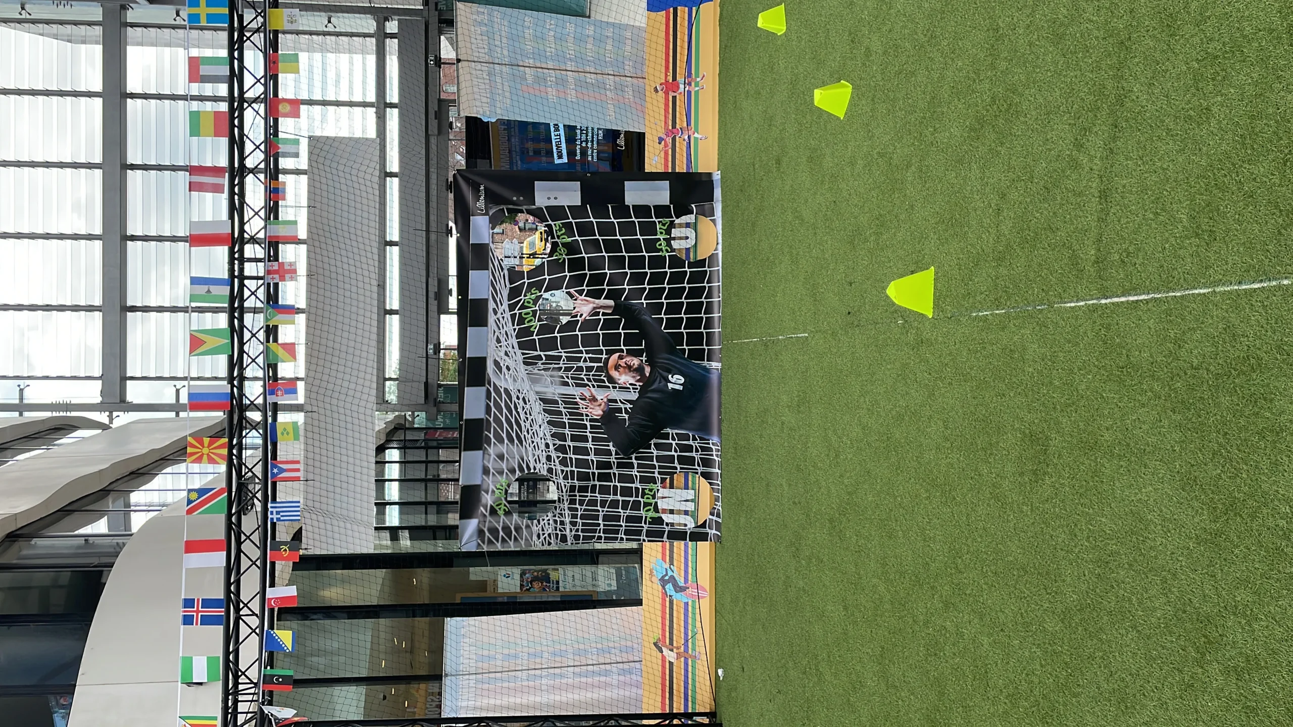 Corporate soccer simulator tournament Laval teams competing · INNOV'events