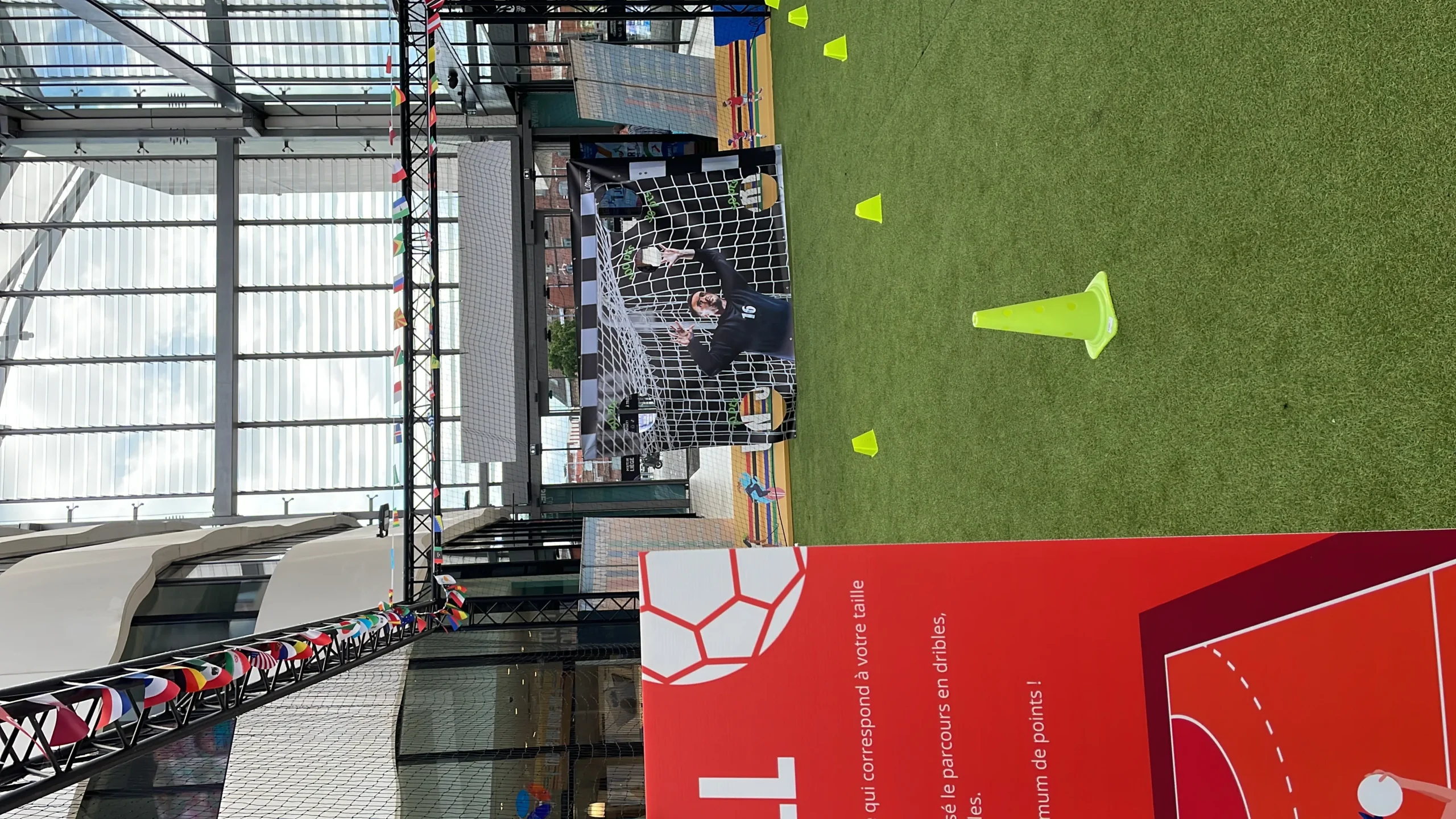 Timed team challenge soccer simulator Laval live leaderboard · INNOV'events
