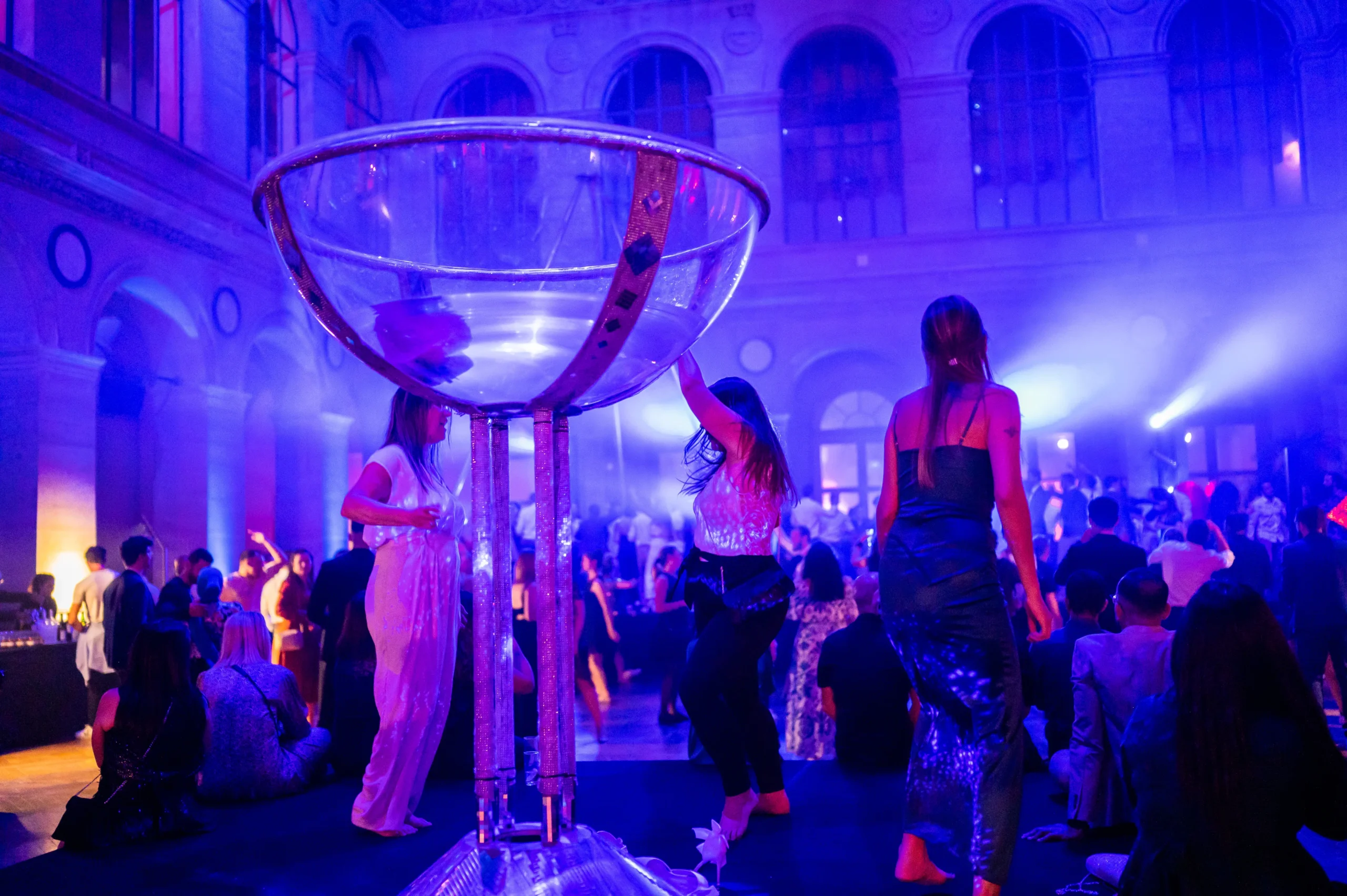 Photo booth entertainment employee party Laval outdoor Centropolis · INNOV'events event management