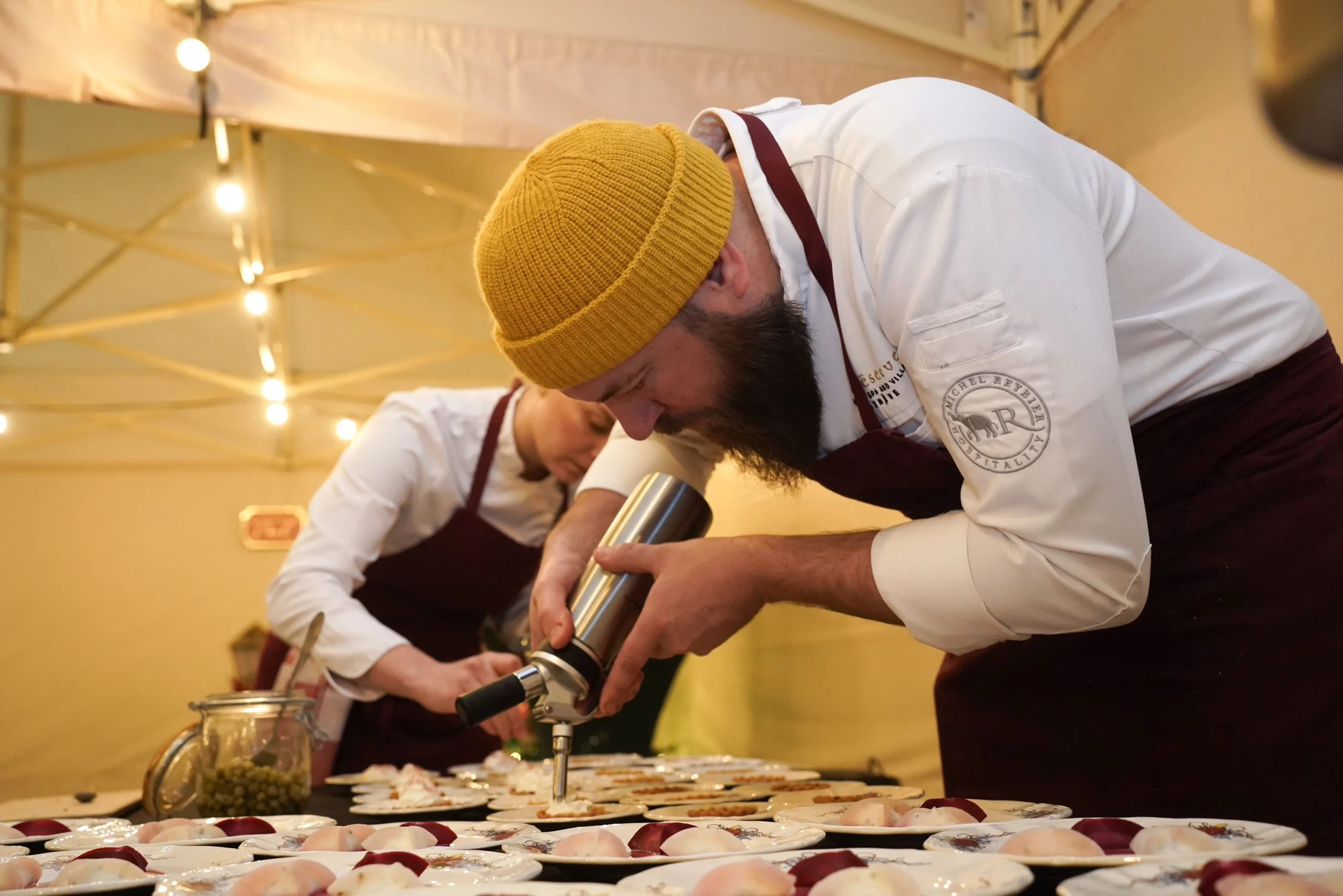 Lieu événementiel cuisine moléculaire Montréal vue sur la cuisine ouverte du Centre Phi · INNOV'events