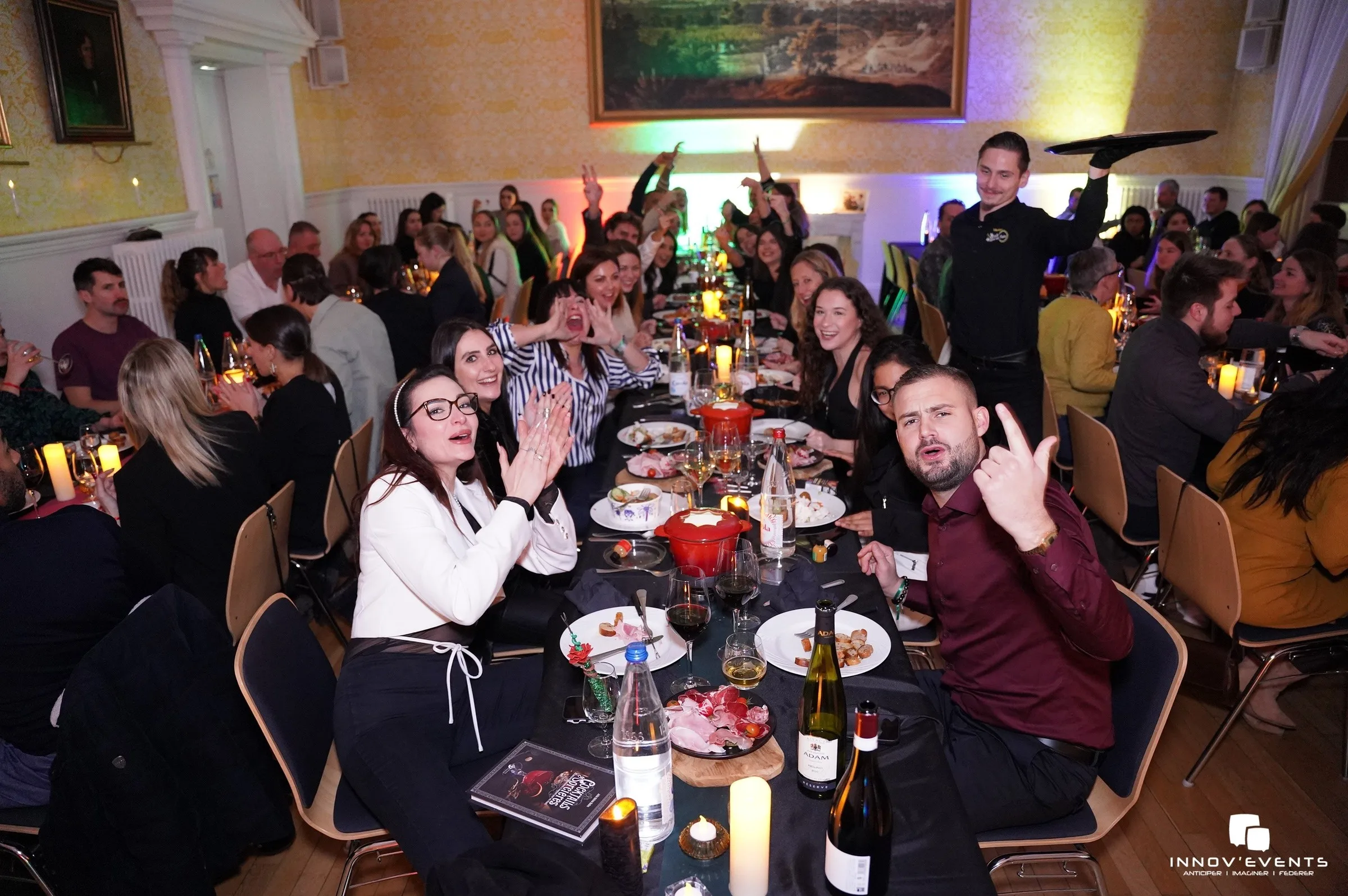 Dîner d'équipe Québec salle de réception Château Frontenac vue fleuve Saint-Laurent · INNOV'events