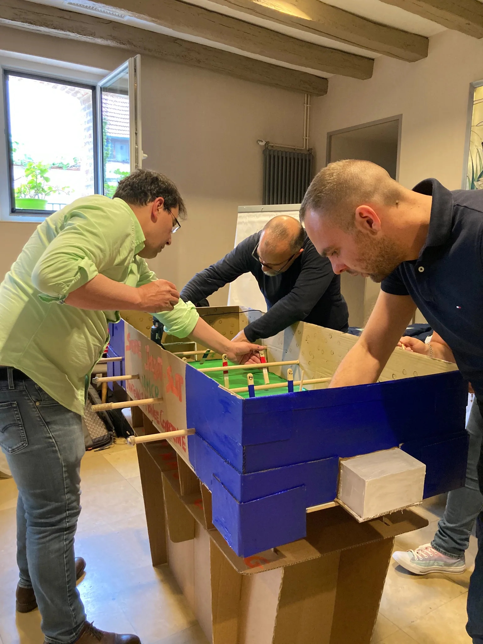 Team competition foosball build Laval · INNOV'events