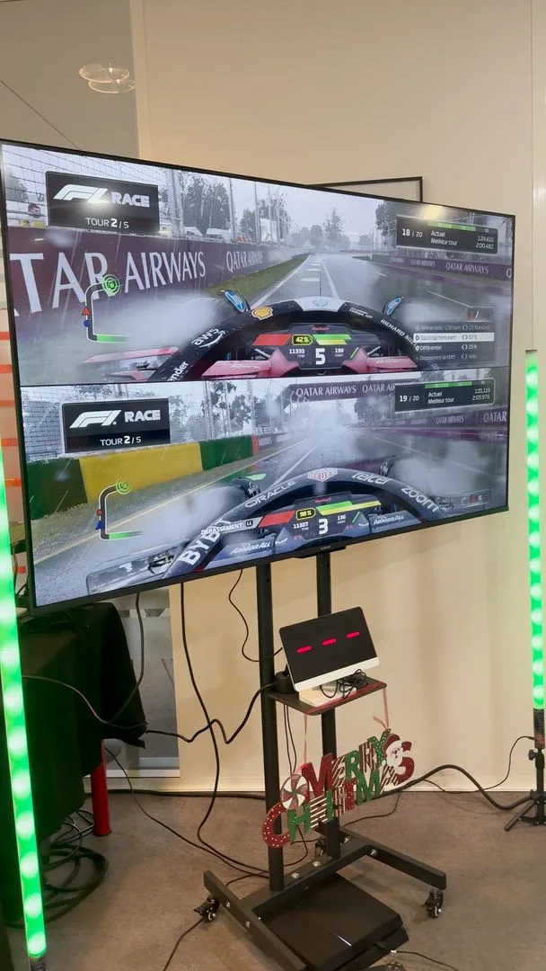 Lieu événementiel simulation sur circuit automobile Montréal vue fleuve Saint-Laurent · INNOV'events