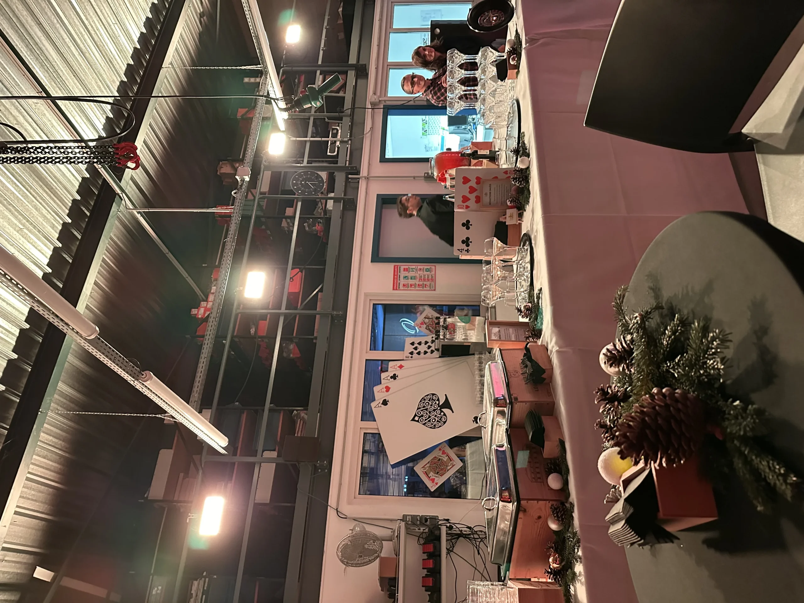 Corporate tasting in Laval, competing teams around outdoor scoring tables · INNOV'events