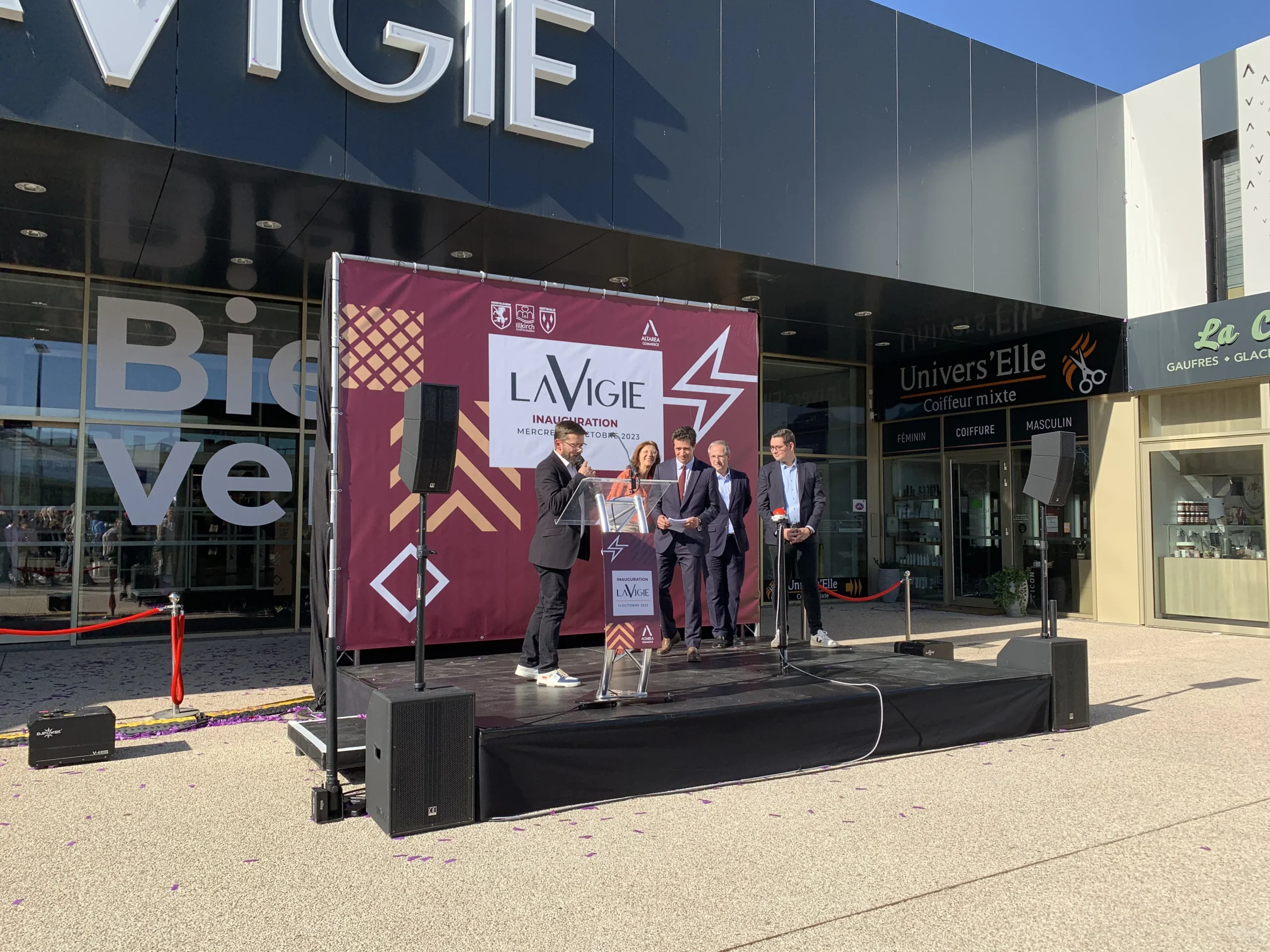 Cérémonie inaugurale ouverture officielle Québec estrade et partenaires · INNOV'events