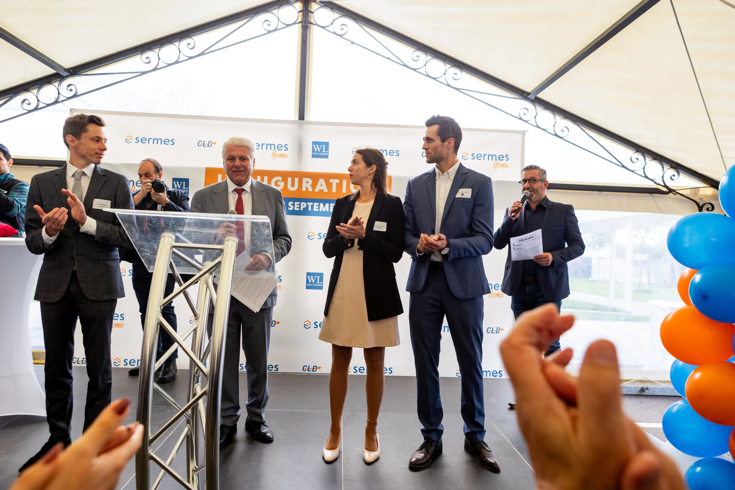 Inauguration extérieure bord Saint-Laurent ouverture officielle Trois-Rivières · INNOV'events