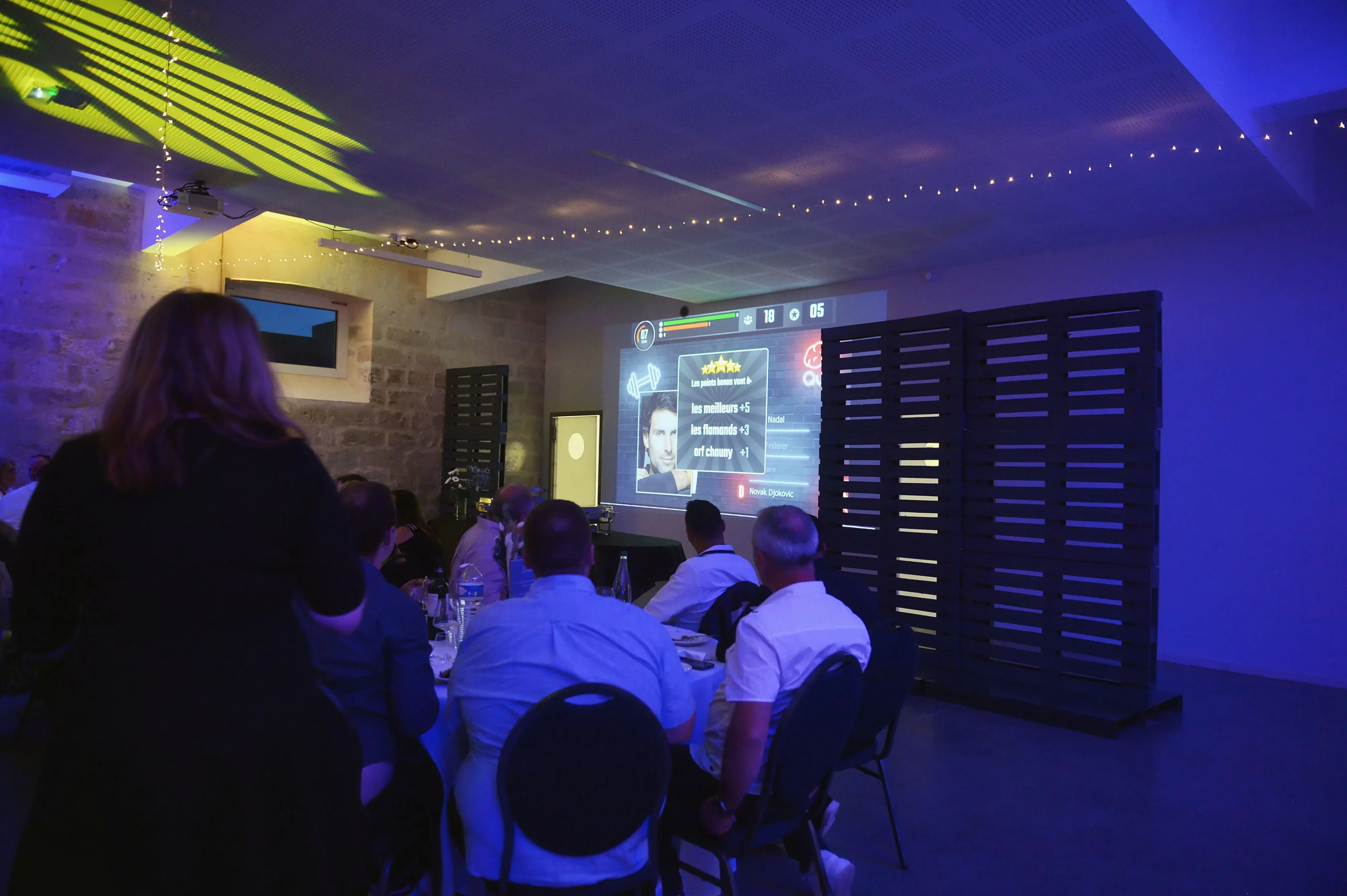 Corporate game show Montreal synchronized buzzer evening quiz · INNOV'events