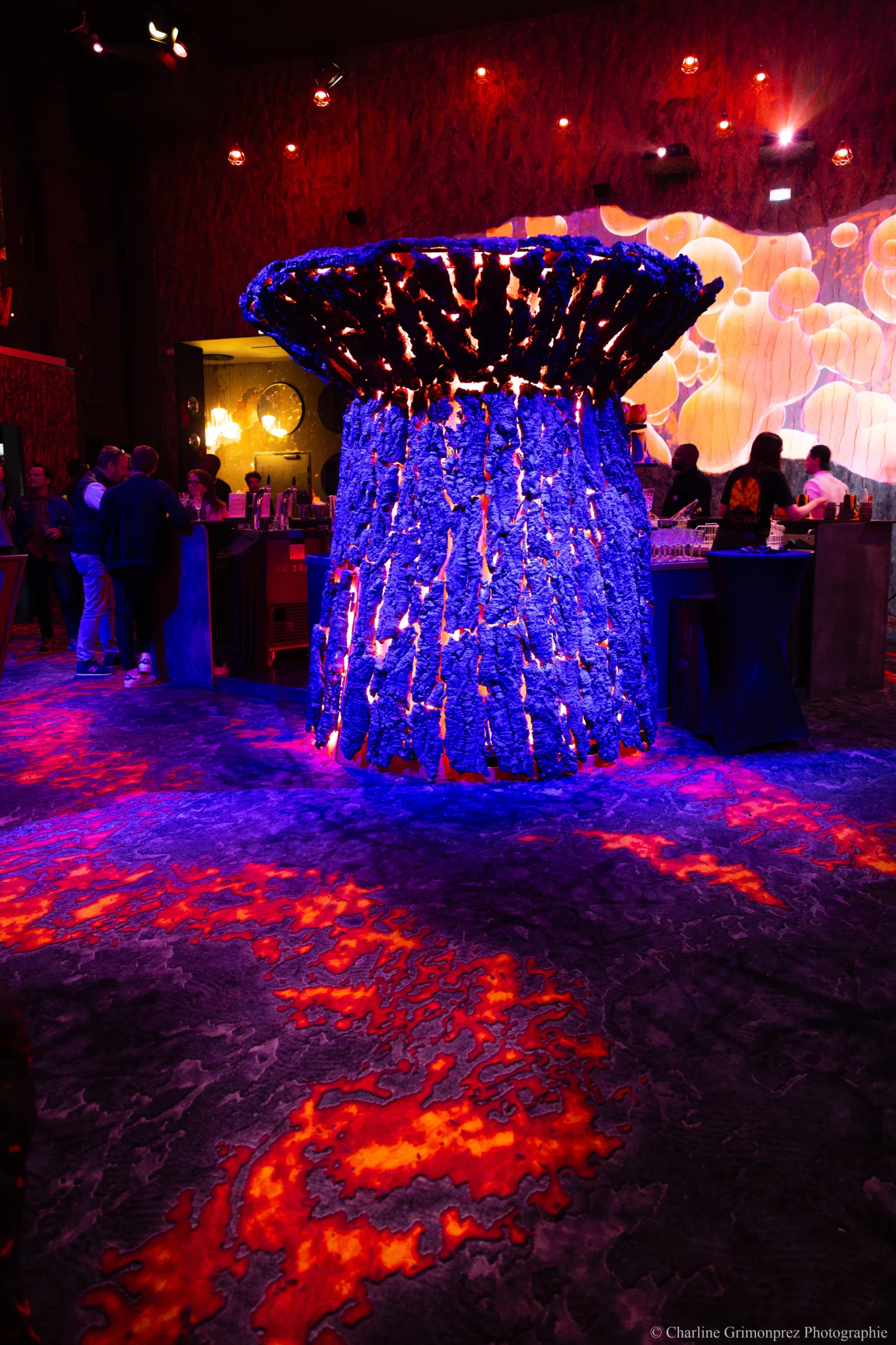 Installation lumineuse entreprise Trois-Rivières salle de congrès éclairée · INNOV'events