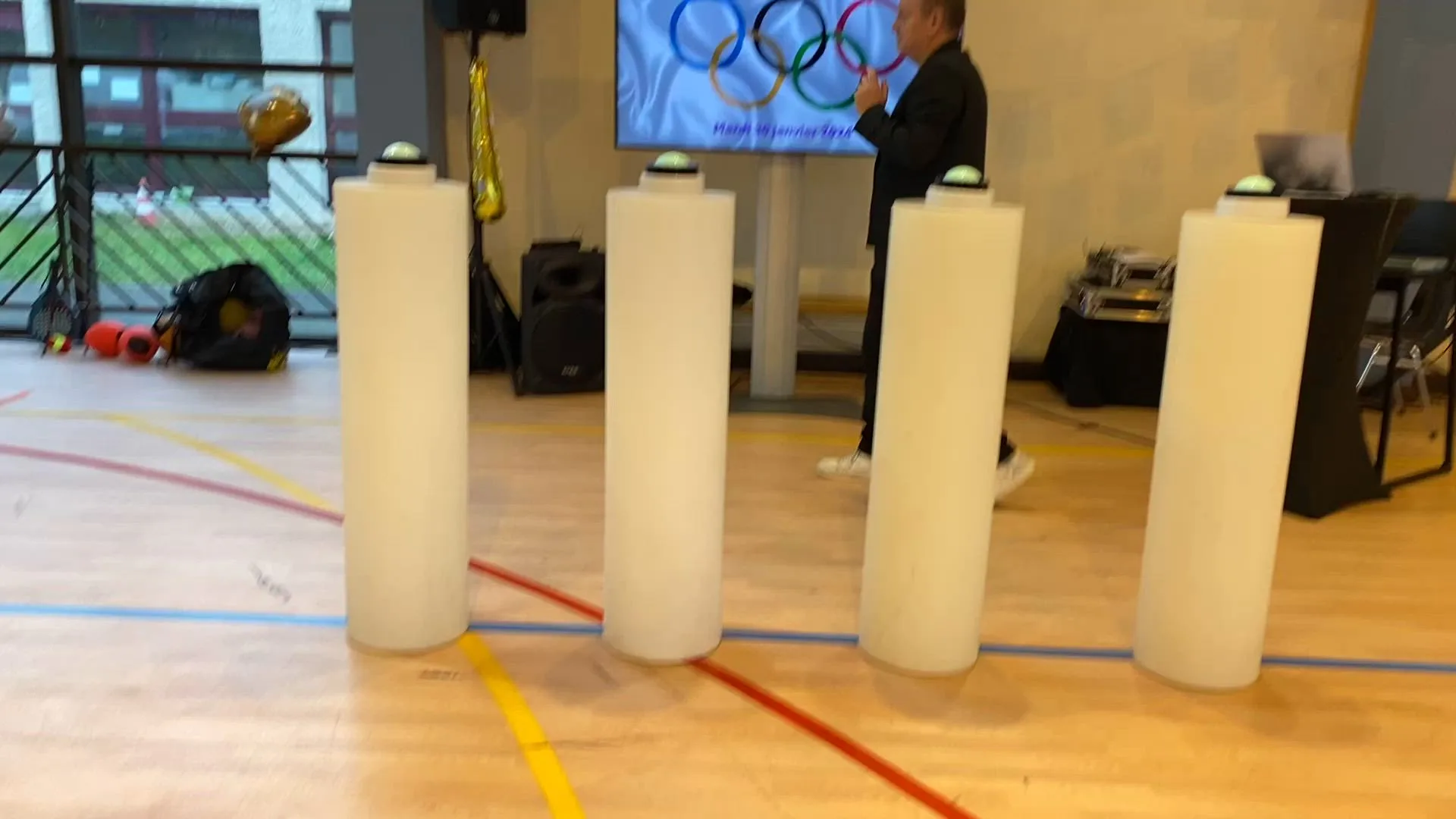 Jeu télévisé corporatif Trois-Rivières équipes en compétition sur scène · INNOV'events organisation d'événements