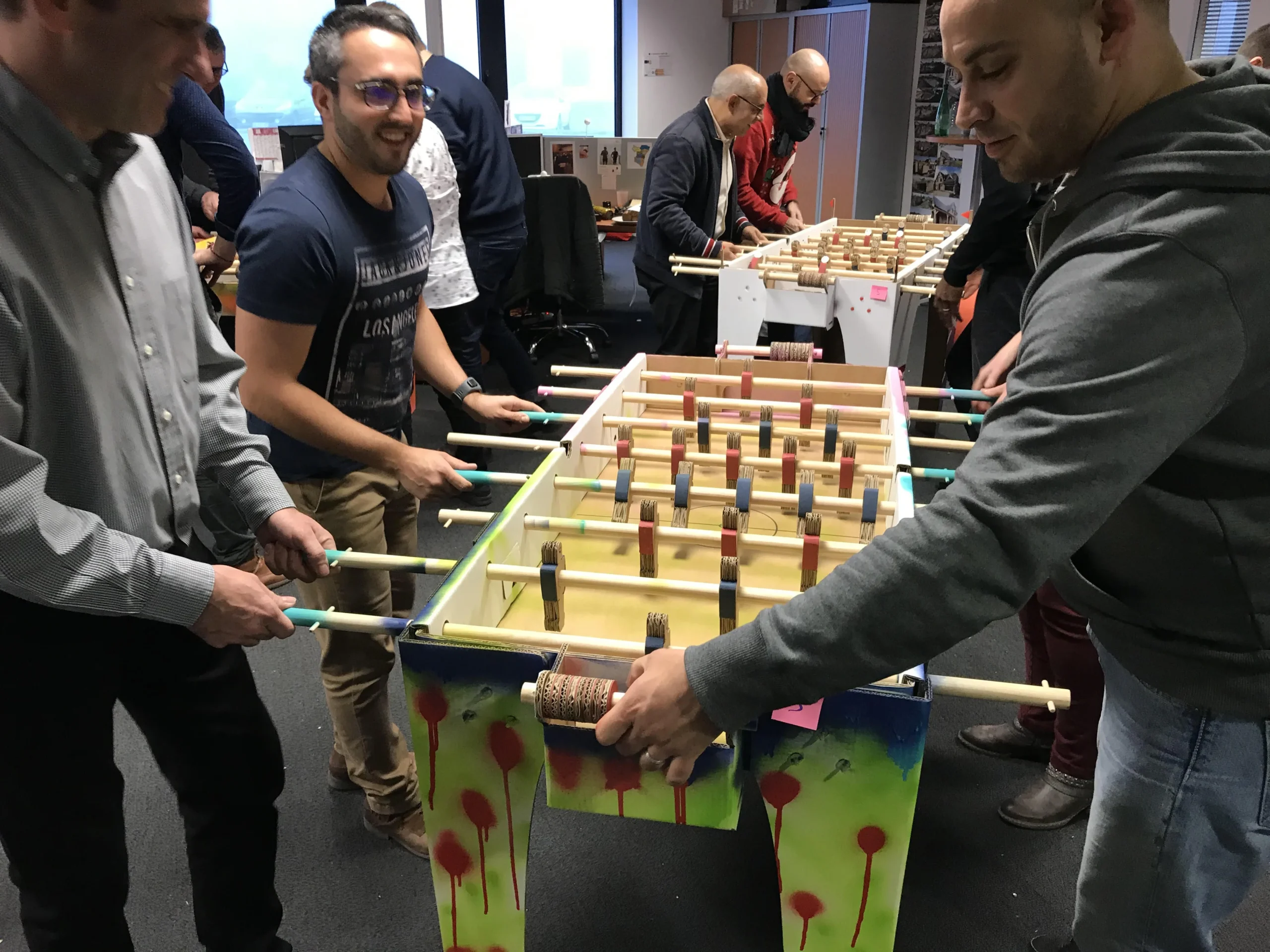 Full day with branding foosball build Laval · INNOV'events