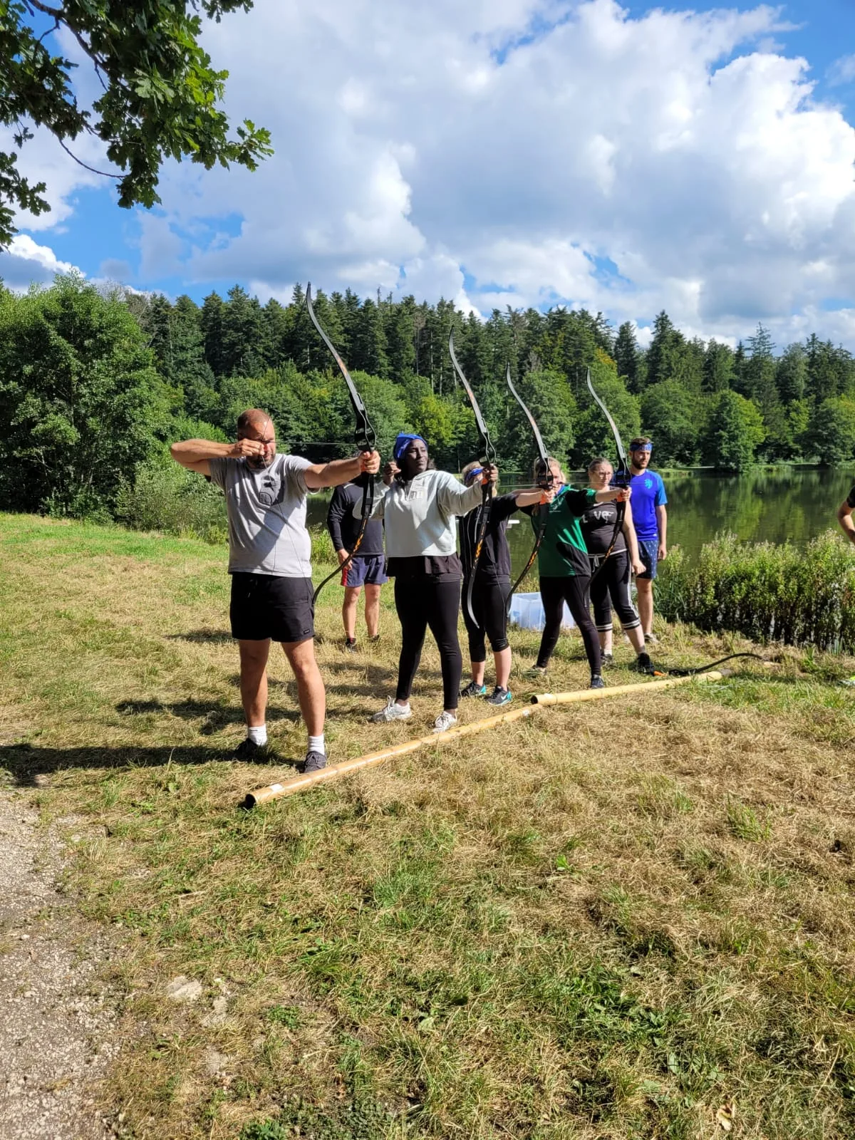 Multi-activity archery corporate event Trois-Rivieres sports station rotation outdoors · INNOV'events