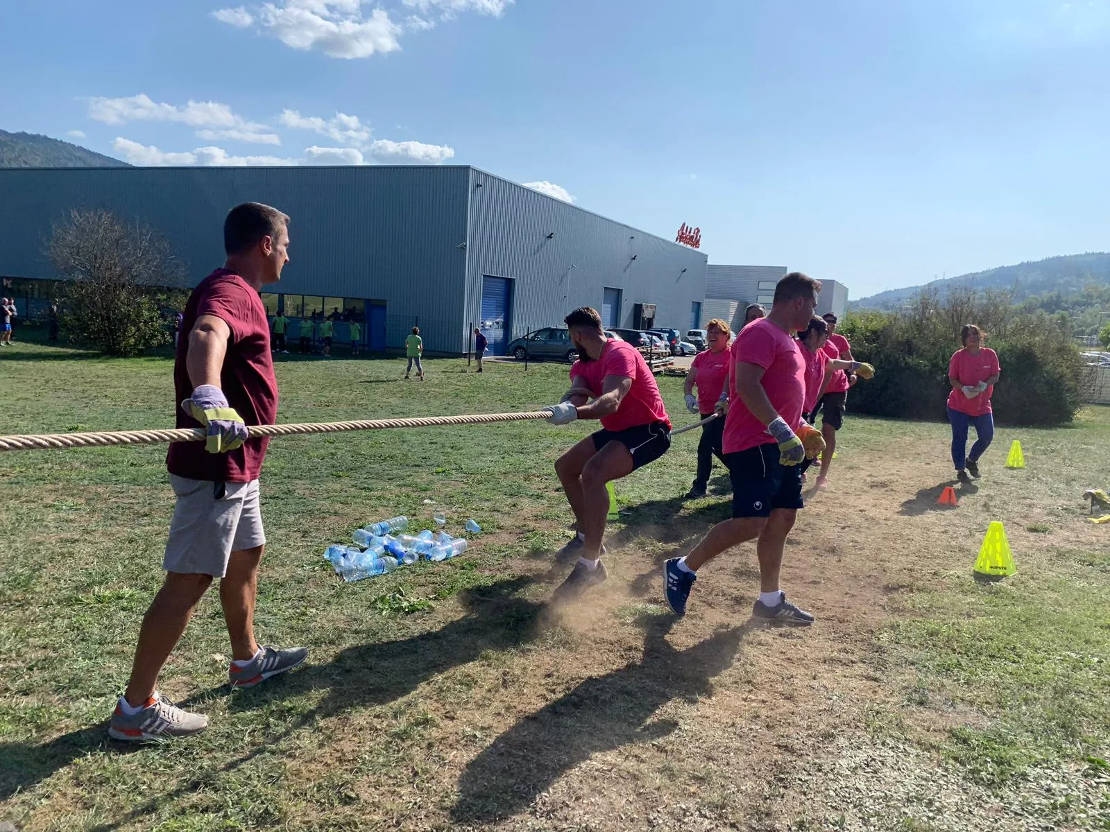 Défi sportif entreprise Québec participants activités gonflables Vieux-Port · INNOV'events organisation d'événements