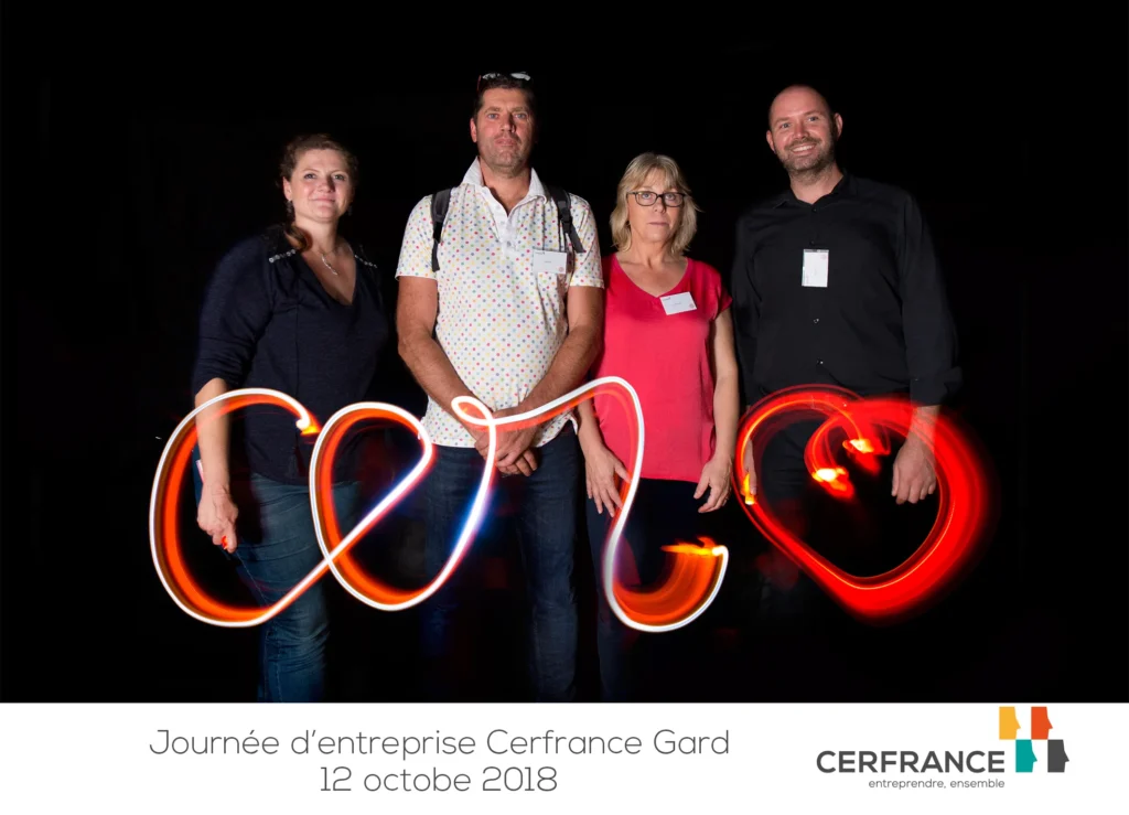Corporate light painting sessions in Montreal.
