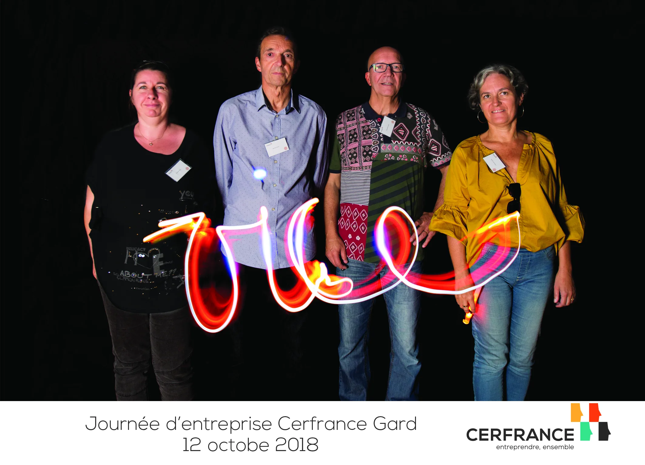 Team competition light painting in Montreal photo jury and final results · INNOV'events