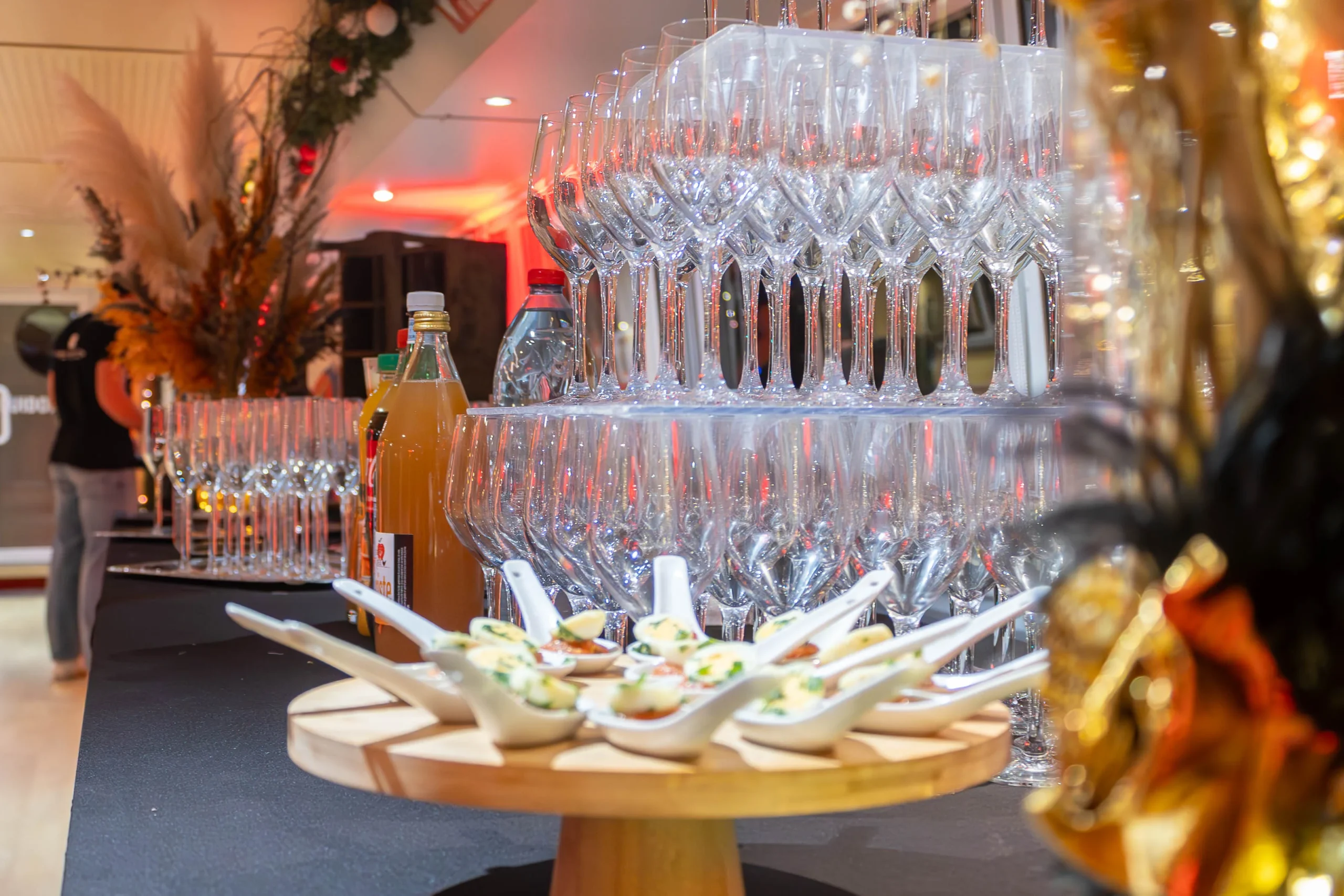 Corporate catering venue in Quebec reception room with a view of the fortress · INNOV'events