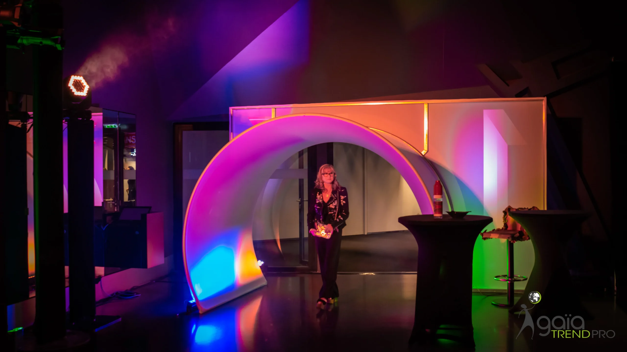 Salle événementielle Trois-Rivières lumière naturelle setup atelier de colorimétrie · INNOV'events
