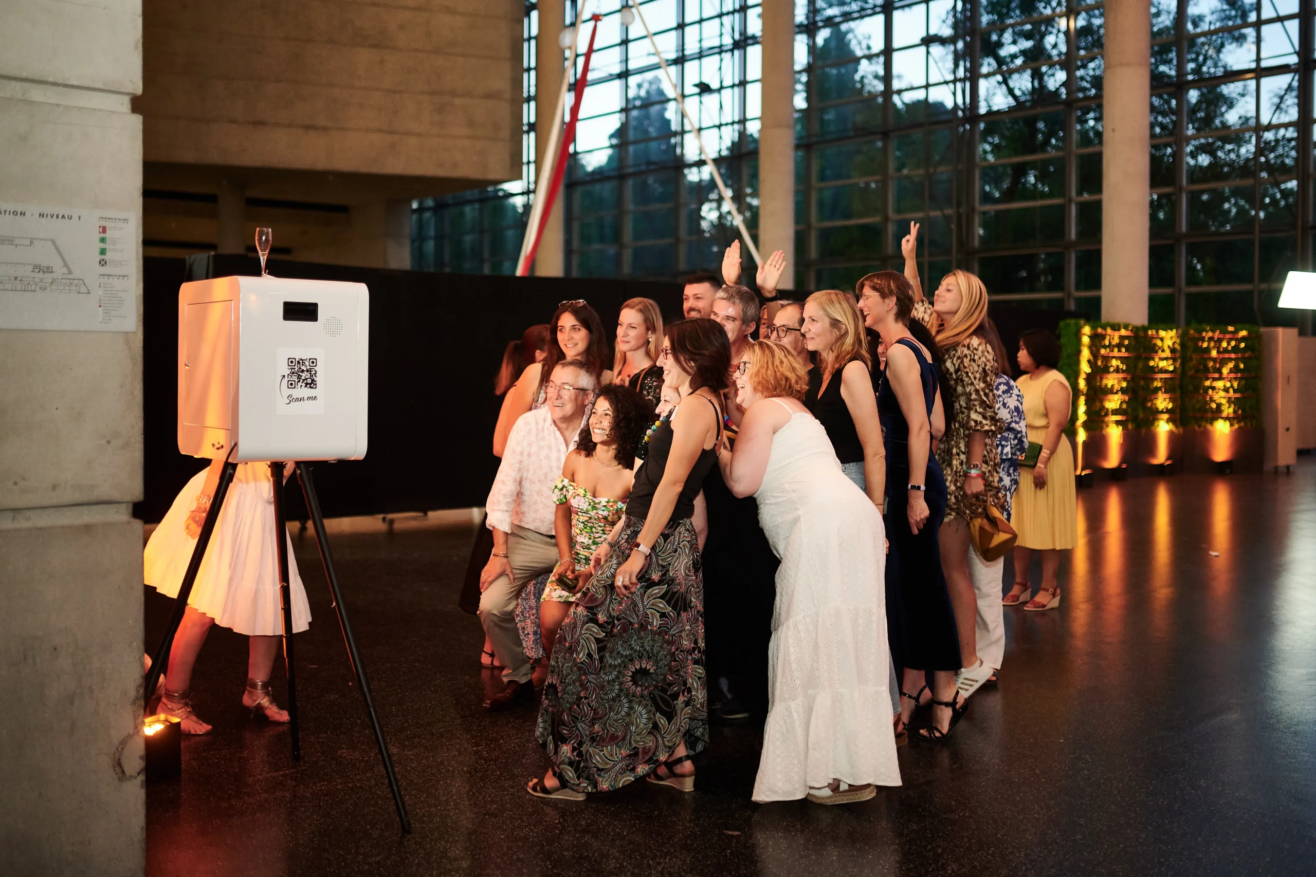 Event venue photo booth Quebec view of the St. Lawrence from Terrasse Dufferin · INNOV'events