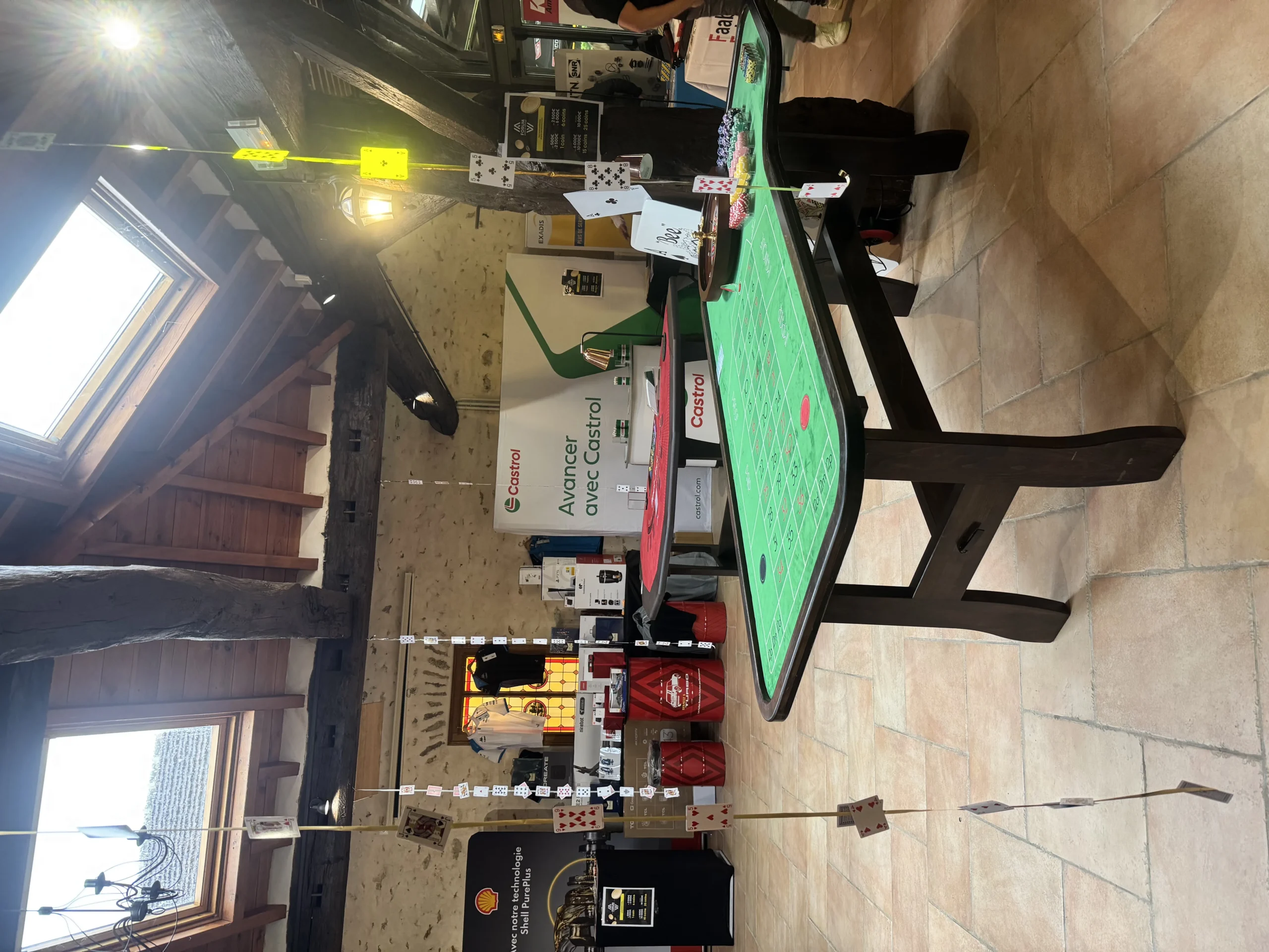 Casino night venue in Quebec with a view of the St. Lawrence River from the terrace · INNOV'events