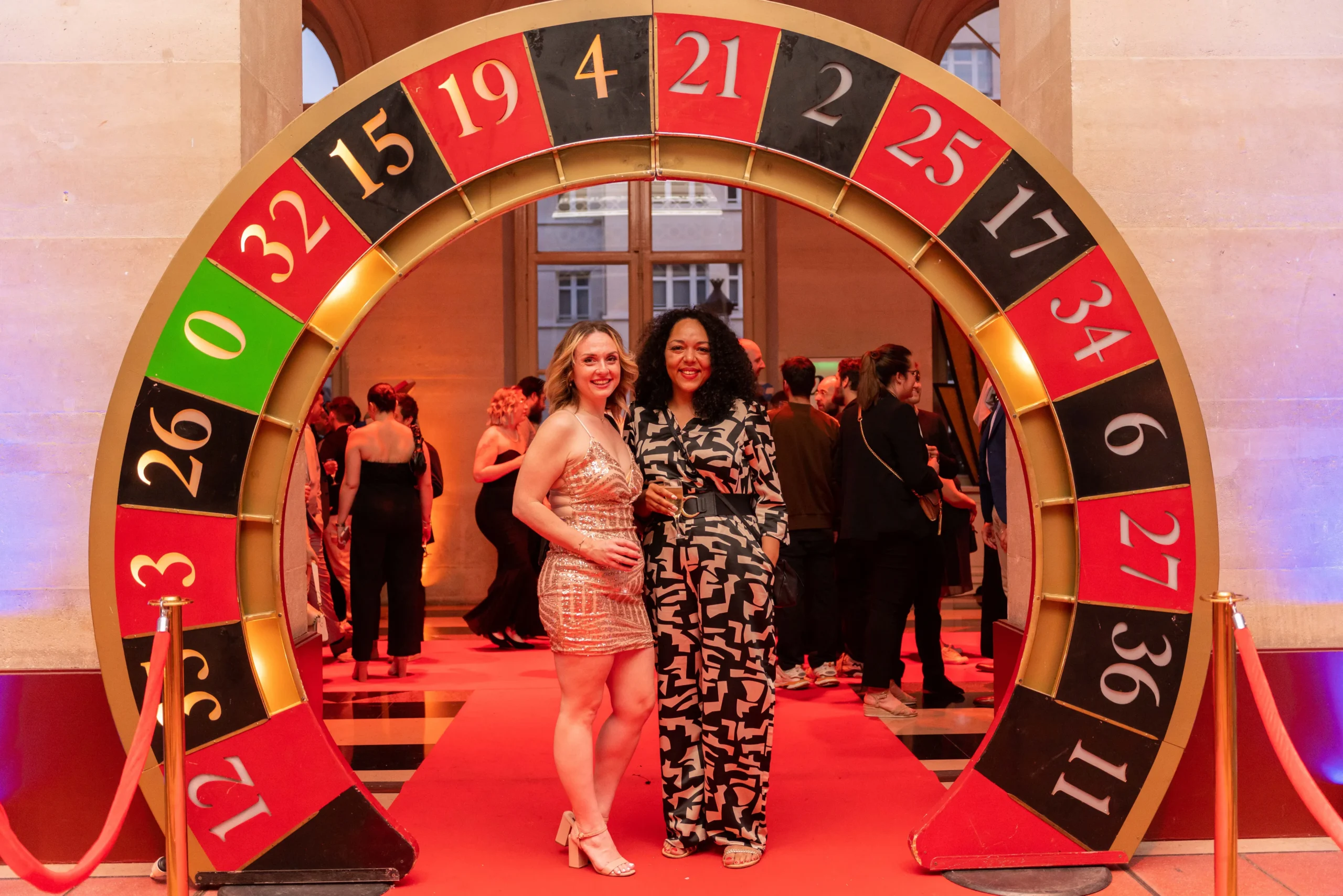 Corporate casino night in Laval roulette table with professional dealer · INNOV'events event management