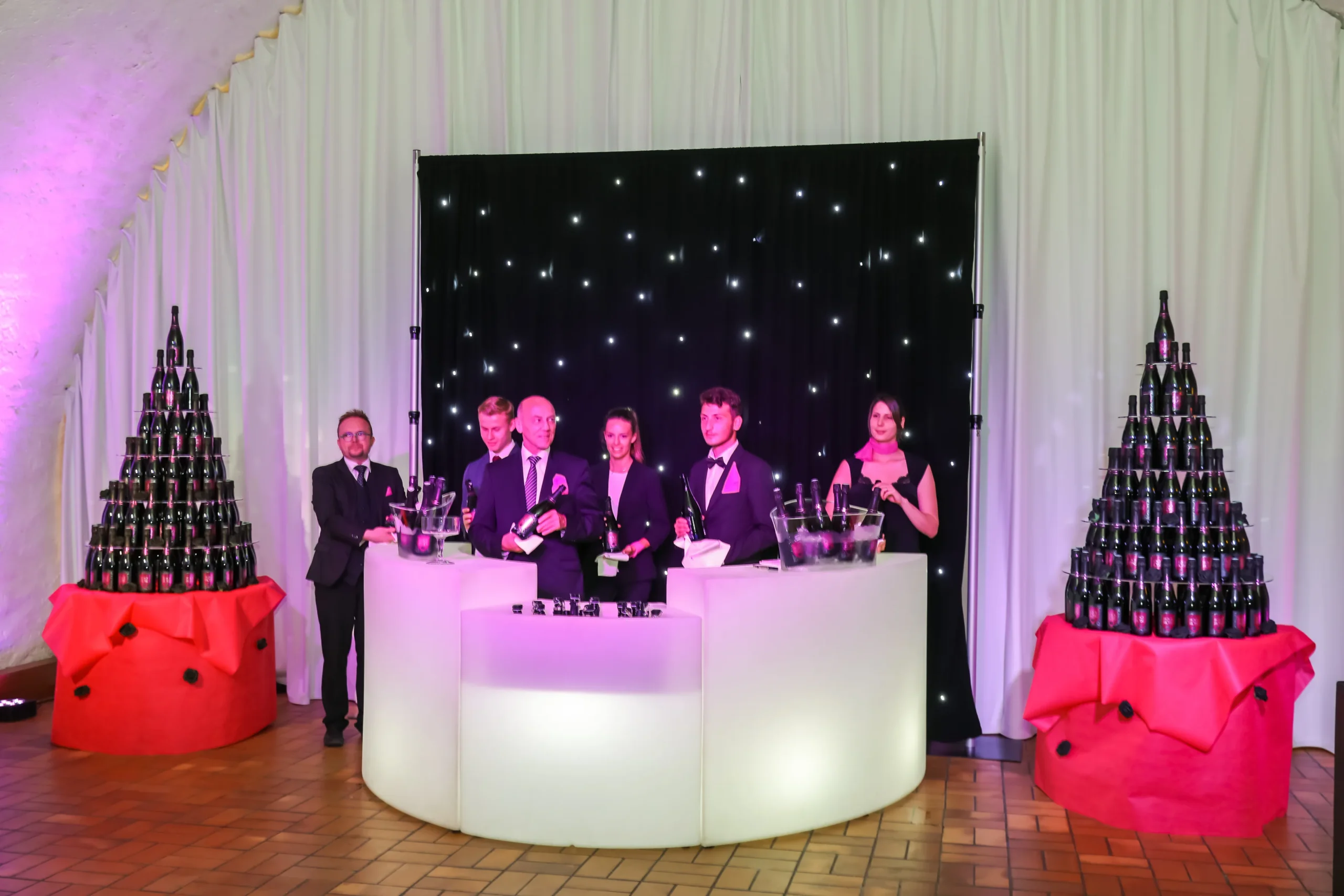 Corporate LED décor Laval evening Île Jésus north shore · INNOV'events event management