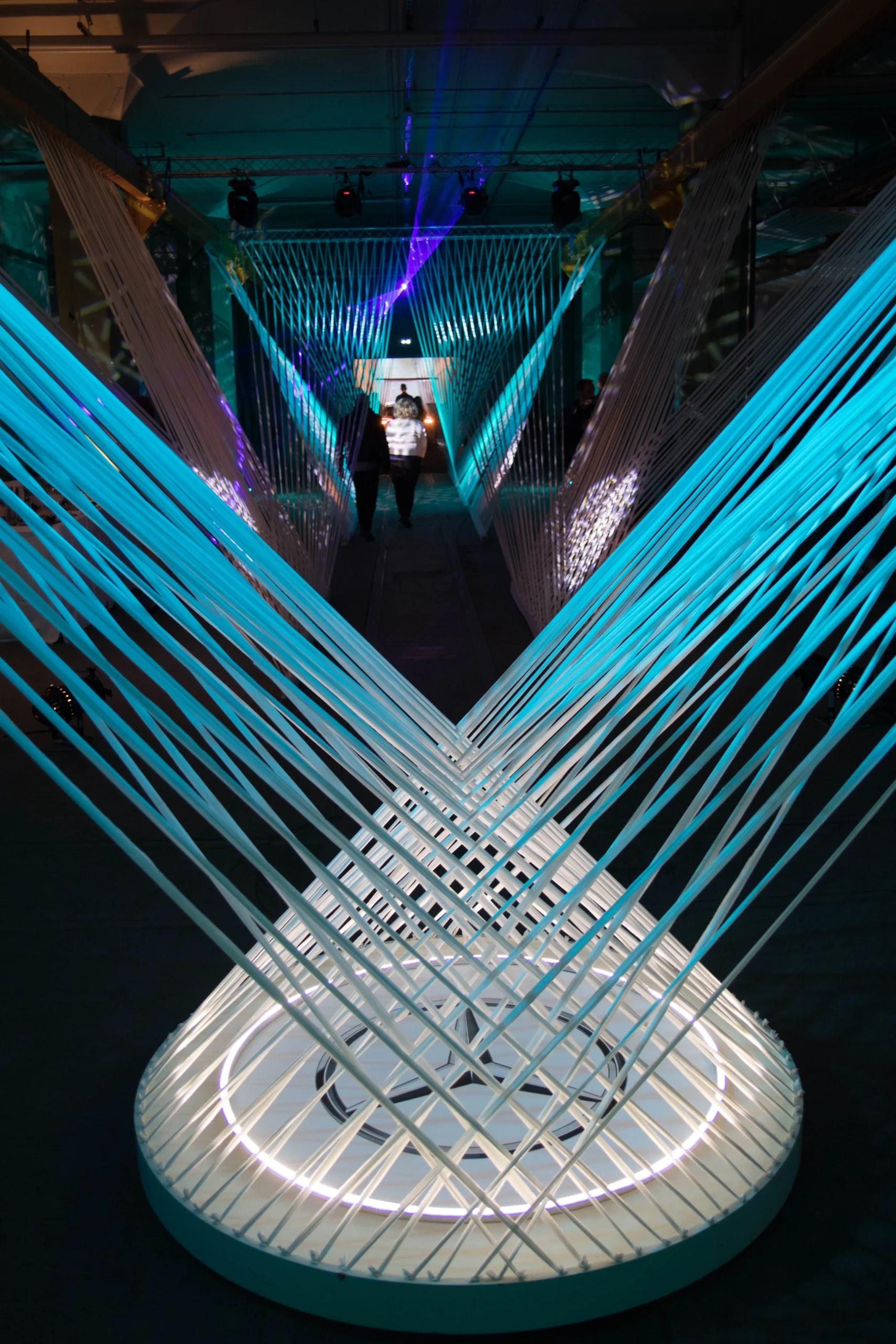 Light painting Trois-Rivières parc portuaire animation lumineuse extérieure · INNOV'events