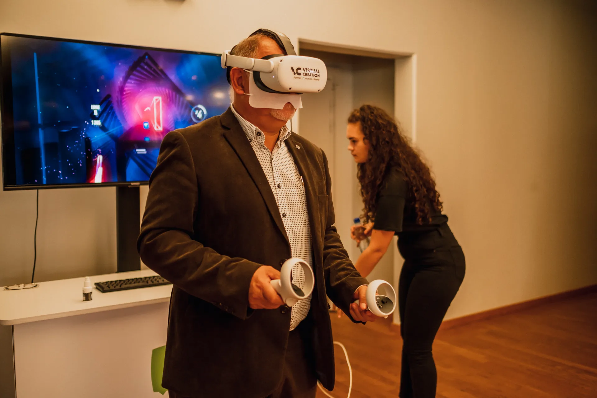 Réalité virtuelle Québec équipe corporative casques VR salle événementielle Centre des congrès · INNOV'events